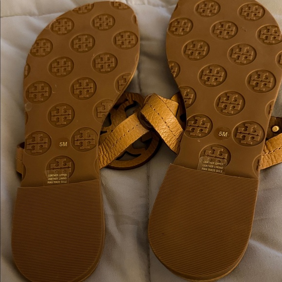 Tory Burch Brown Leather Sandals Size 5 - Picture 5 of 5